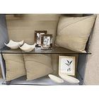 Centro De Mesa Beige Cuatro Puntas 18.5 X 18.5 X 8 Cm 3