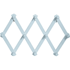 Colgador Expandible De Madera Blanco 33 X 9 X 6 Cm 1