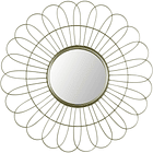 Espejo Redondo Diseño Flor Dorada 50 X 1.5 X 50 Cm 1