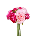 Flor Peonia Artificial Rosada 30 Cm 1