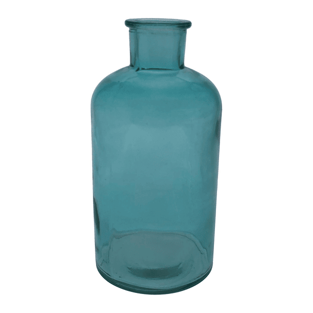 Florero Vidrio Verde Esmeralda 10 X 10 X 20 Cm 