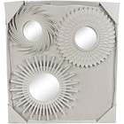 Juego De Espejos X 3 Piezas Diseños Surtidos 36 X 36 X 2 Cm 2