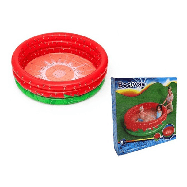 Piscina Inflable De Sandia 3 Anillos 1.60 M X 1.60 M X 38 Cm 