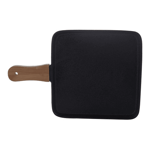 Plato Cerámico Negro Con Mango De 31 X 20.5 X 3 Cm 