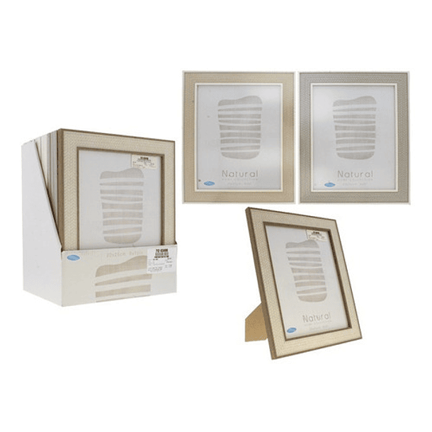 Portaretrato De 8 X 10 PuLG Con Marco En Espigas Beige 