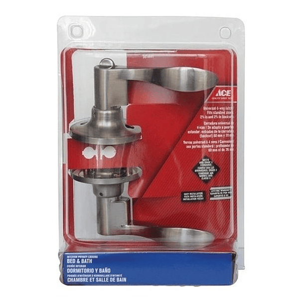 Cerradura Para Baño Con Manija Plana 