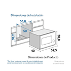 Horno Microondas Challenger de Empotrar Eléctrico 120v 60cm  3