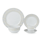 Vajilla Redonda Panel Pastel 20 Piezas 2