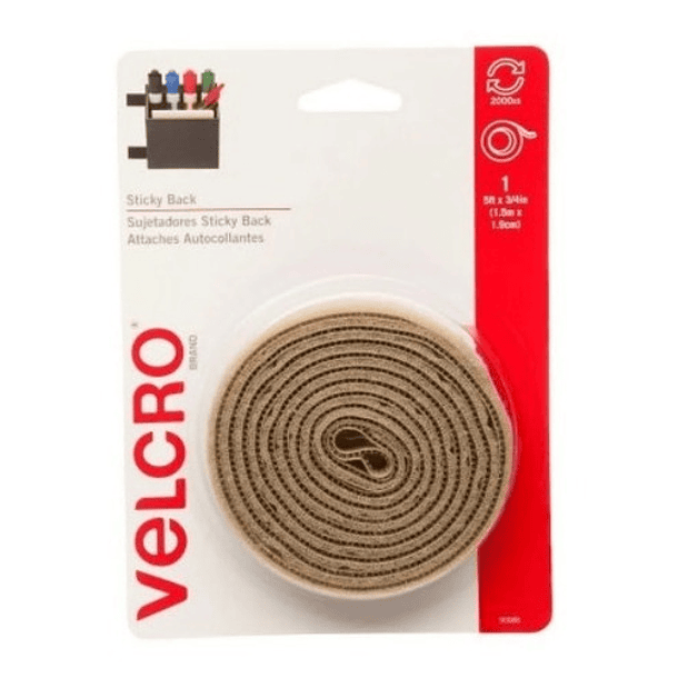 Cinta De Velcro Autoadhesiva Beige 