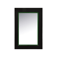 Espejo Wengue 50 X 70 Negro Con Verde