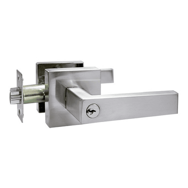 Cerradura De Cromo Manija Bari Para Entrada Principal 