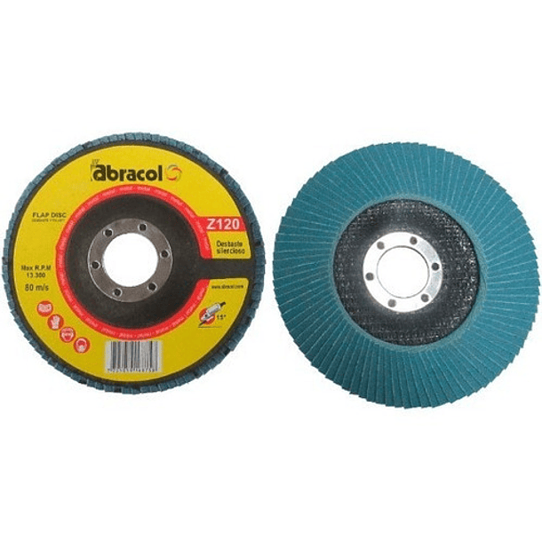 Disco Lija Flap Para Metal 7 PuLG # 80 