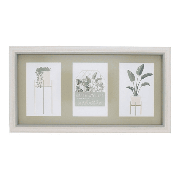 Portaretrato Blanco Y Gris De 10 X 15 Cm 3 Piezas 