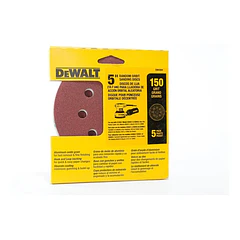 Disco De Lija Con Velcro Dw4304 Grano 150 De 12.7 Cm
