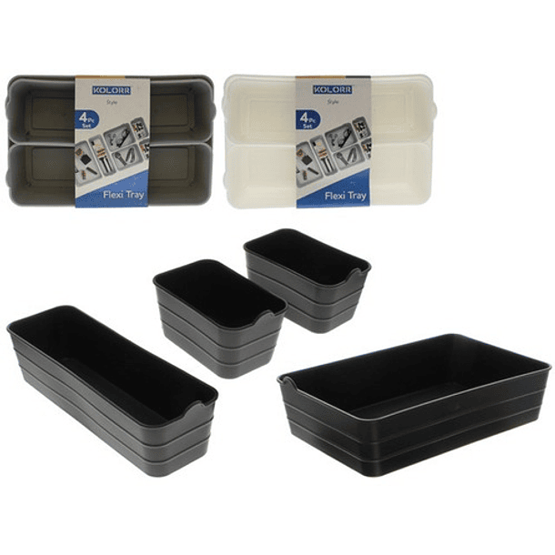 Organizador Plástico De 4 Piezas 