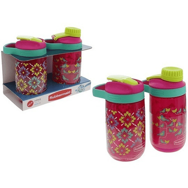 Botella Infantil Rubbermaid X 2 Unds 