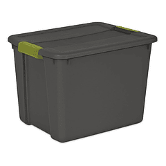 Caja Organizadora Gris Con Tapa De 12 G 49.5 Cm X38.1x35.2cm