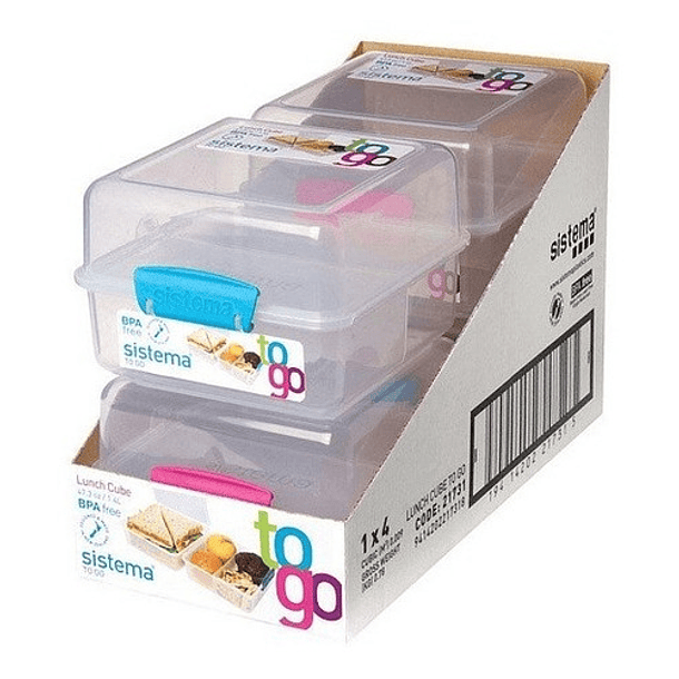 Recipiente Plástico Rectangular Klip It 1.4 Litros 