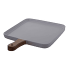 Plato Cerámico Blanco Con Mango De 36 X 25.5 X 3 Cm 2