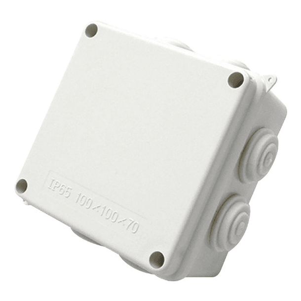 Caja Plástica Para Registro De 10 X 10 X 7 Cm 