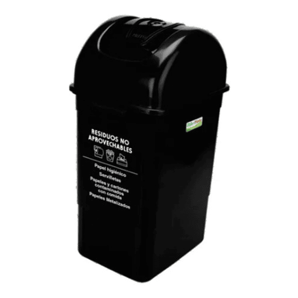 Papelera Vaiven Negra 35 L 