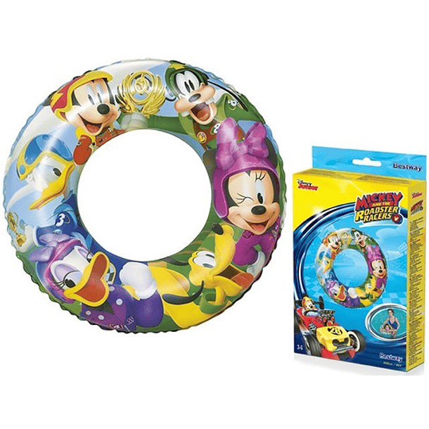 Flotador Inflable Aro De Mickey Disney Junior 56 Cm 