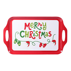 Bandeja Navideña Rectangular De 48.5 X 29 X 2.5 Cm