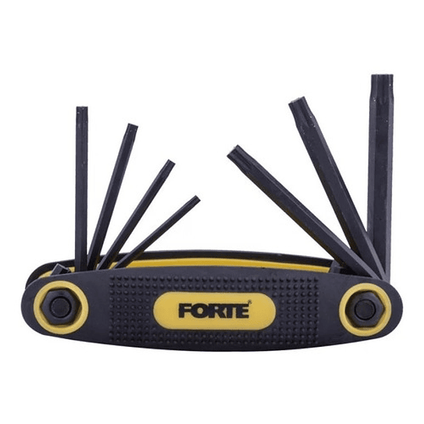 Juego De Llaves Hexagonal Plegable Torx De7 Piezas 