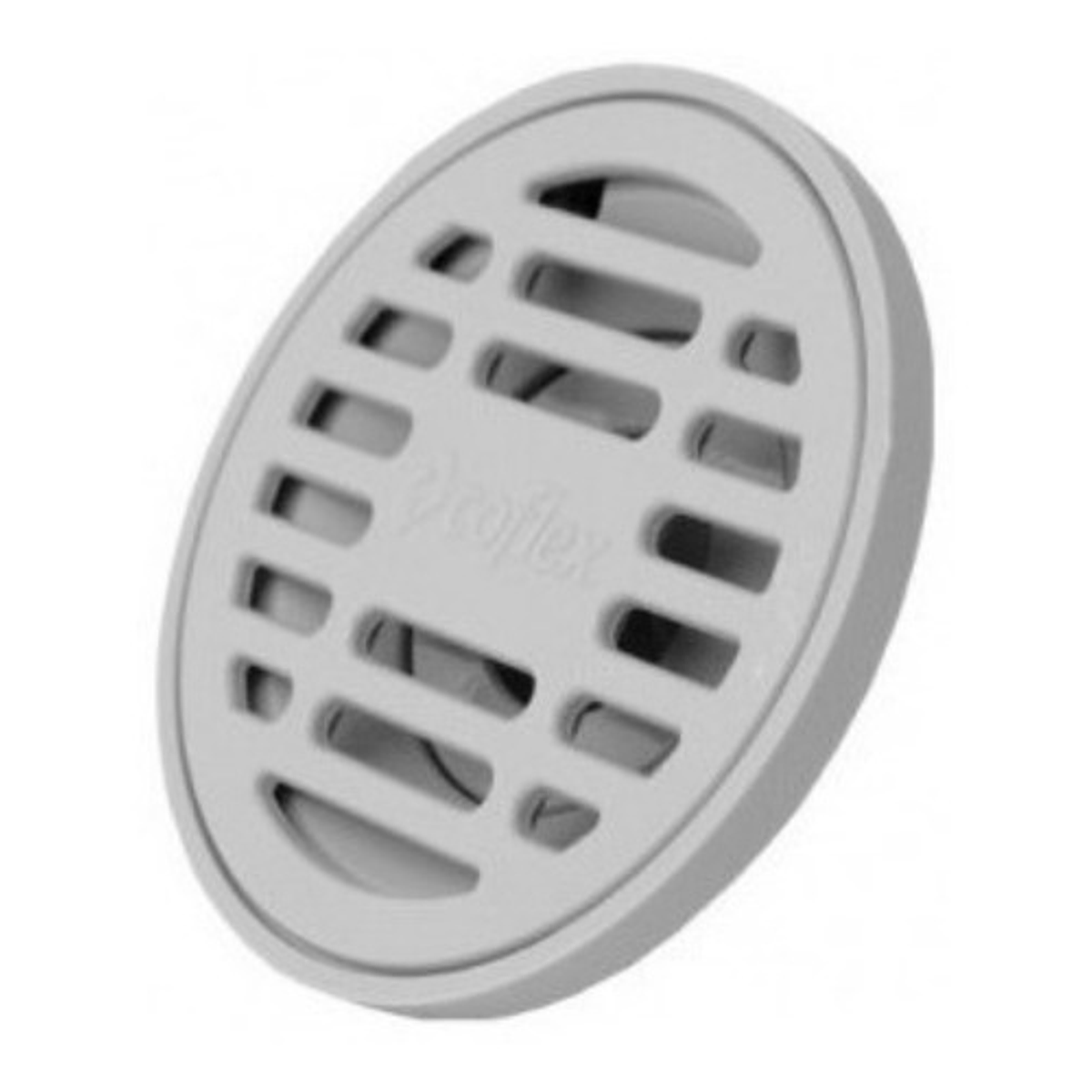 REJILLA REDONDA 2 EN ABS GRIS 10X10 CM