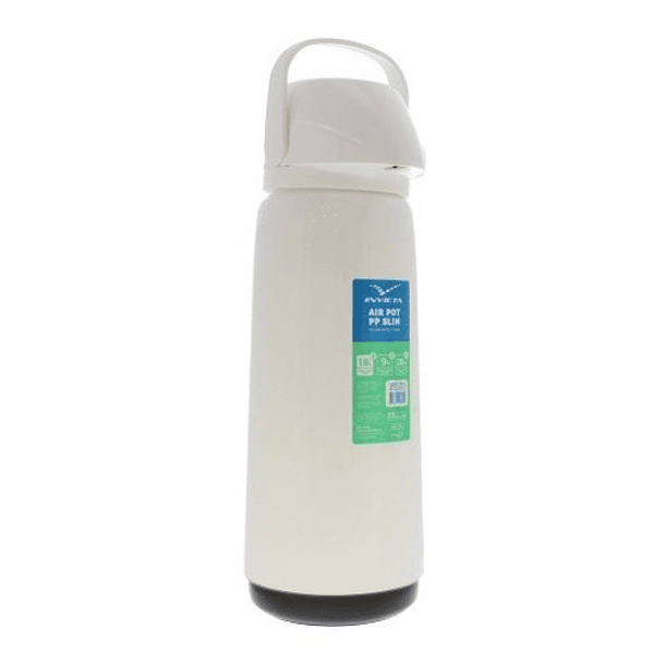 Termo De 1.8 L Blanco Con Base Negra 
