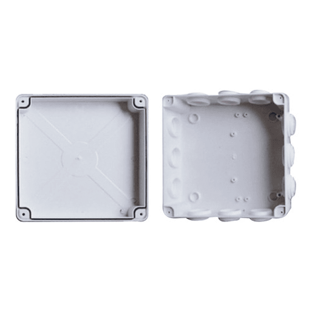 Caja Plástica Para Registro De 20 X 20 X 8 Cm 