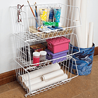 Canasta Apilable X 3 Unidades Blanca Rejiplas 3
