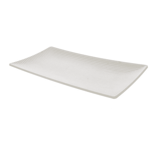 Plato Rectangular Blanco De 13 PuLG 33 X 16 X 2.5 Cm 