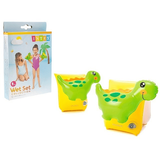 Flotador Inflable De Dino Para Brazo 23 Cm X 20 Cm 