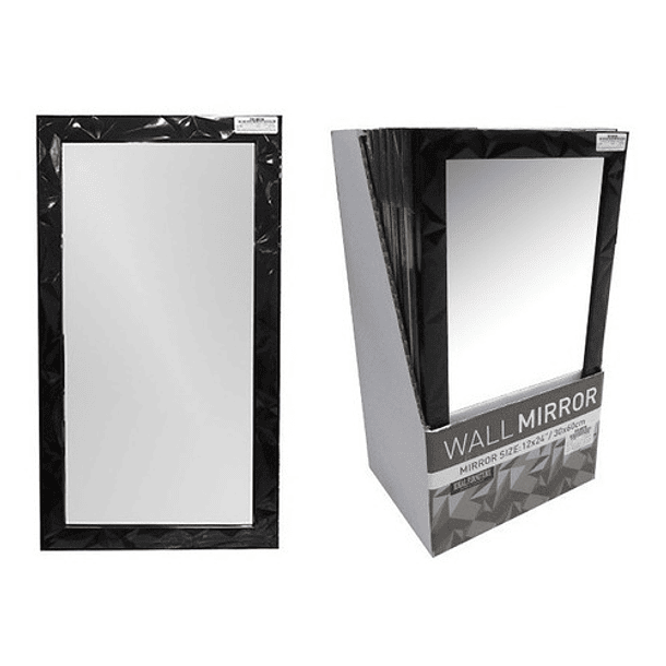 Espejo De Pared De 30 X 60 Cm Marco Plástico 