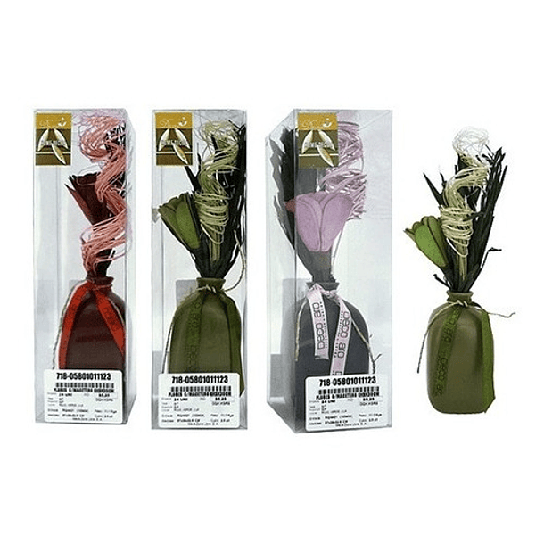 Flores Con Macetero 9 X 9 X 30 Cm Decore 