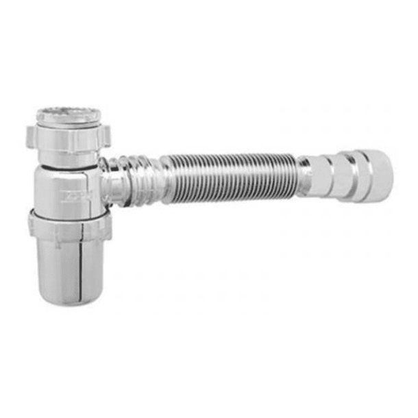 Sifon Botella Flexible Metalizado 