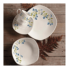 Vajilla Corona Barboleta 4 Puestos - 16 Piezas 1