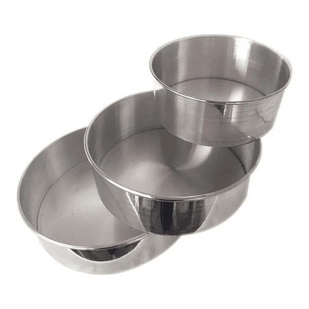 Moldes Para Tortas En Aluminio X 3 Unidades 