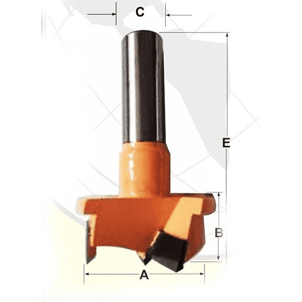 Broca Para Bisagra Parche 35 Mm 