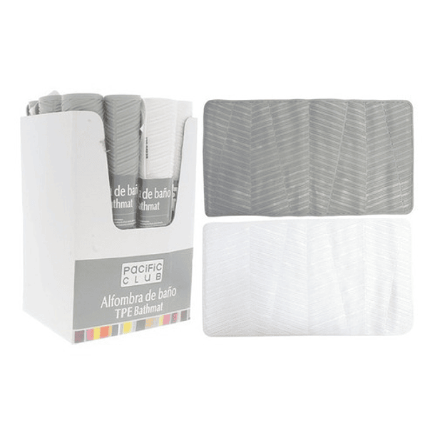 Alfombra Para Baño De 67.5 X 37 Cm Plástica Con Ventosa 