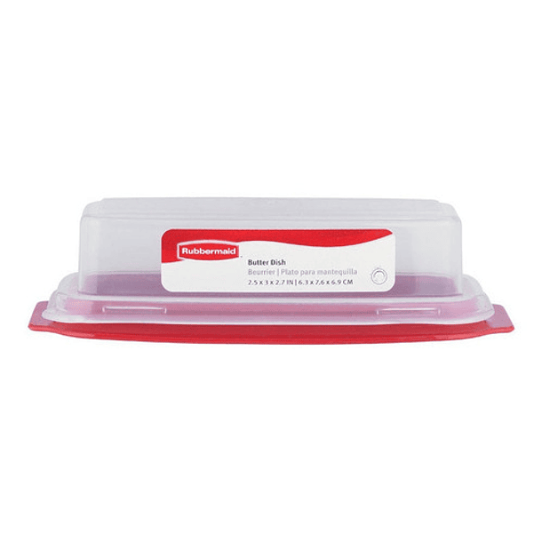 Plato Plástico Con Tapa Para Mantequilla 