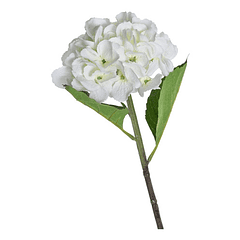 Flor Artificial Hortensia Blanca De 52 Cm