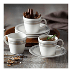 Set De Té Retro Chic Dorado 4 Puestos 200 Ml 1