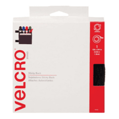 Cinta Velcro Autoadhesivo Negro
