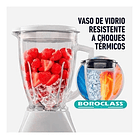 Licuadora 2 Velocidades Vaso De Vidrio Blanca 4