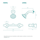 Ducha Regadera Dalia De 8 2