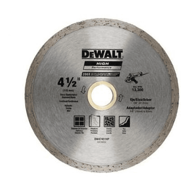 Disco Diamantado Continuo Dw47451hp De 11.43 Cm 