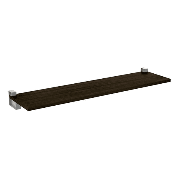 Repisa Recta Lineare 20 X 80 Cm  Con Soporte Gris 