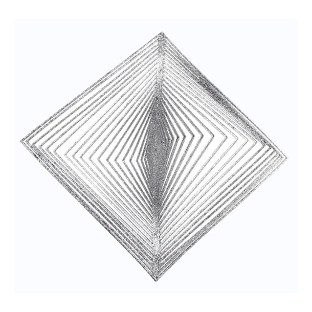 Cuadro Decorativo Plateado Para Colgar De 21 X 21 Cm 